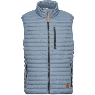 camel active Herren Steppweste aus recyceltem Polyamid Jeans Blau, menswear-52