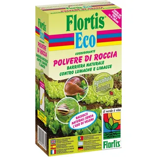 Flortis Staub Urgestein 1KG Gartenarbeit Lichtschranke Natürliche Schnecken