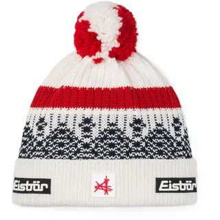 Eisbär Wintermütze Norrak Pompon SA - Merinomix, kuscheliges Fleece-Band - weiss - 1 Stück