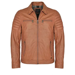 Lederjacke MAZE "Lederjacke", Herren, Gr. XXL, braun (brandy), Obermaterial: 100% Lammleder LEL. Futter: 100% Baumwolle CO., Jacken Lederjacke