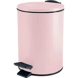 Spirella Treteimer Cannes - hellrosa - 3 Liter - Metall - 17x25 cm - soft-close - Rosa