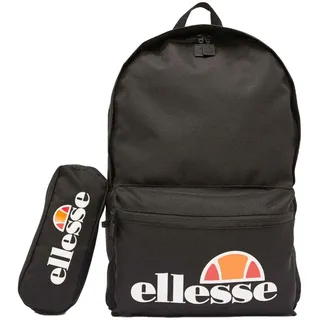 Ellesse Herren Rolby Rucksack & Federmäppchen, Schwarz One Size - Schwarz