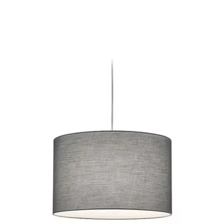 Trio Pendelleuchte Hotel Stoff Grau