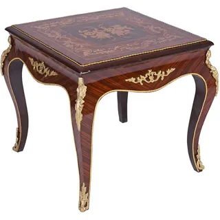 Beistelltisch Rokoko Blumentisch Barocktisch Intarsien Tisch Antik Couchtisch