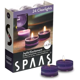 Spaas Joyful Excitement Teelichter 4,5 Stunden schwarz