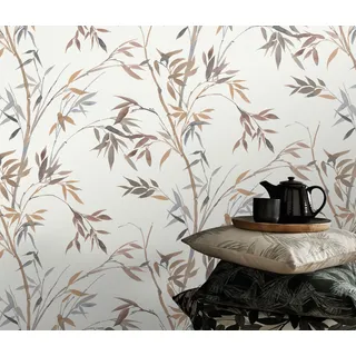 Vliestapete ERISMANN "Vliestapete Bamboorelle", braun (braun1), B:0,53m H:0,09m L:10,05m, Vlies, Tapeten, Vliestapete, Phthalate frei