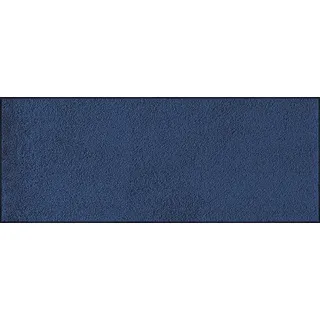 Wash+Dry Fußmatte Navy 75x190cm, innen und außen, waschbar, blau