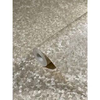 Glööckler Vliestapete Imperial Miniaturfedern Uni Beige