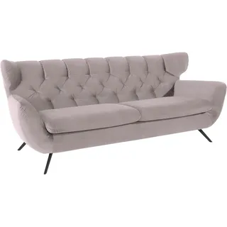 Candy 3-Sitzer Couch Samt 3-Rosa