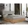 MKS Boxspringbett 200x200 mit Bettkasten Polsterbett 200x200 mit Matratze H3 Boxspringbett 200x200 mit Kopfteil Boxspringbett mit Massivholz Hellgrau Struktur H3 Grau