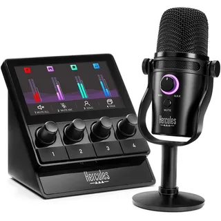 Hercules Stream Starter Kit (Stream 100 + USB Microphone)