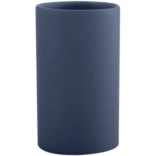 Spirella Zahnputzbecher Zahnbürstenhalter Keramik Tube 7x11,5 cm Blau Matt, Blue