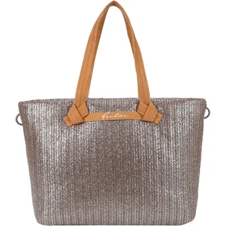 Fritzi aus Preußen Cloud Shopper Big Limited Painted Straw Nut Synthetik Bronze