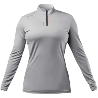 Zhik UvactiveTM Tie-down Strip Langarm-t-shirt Mit Halbem Reißverschluss Und Uv-schutz - Gris - XS