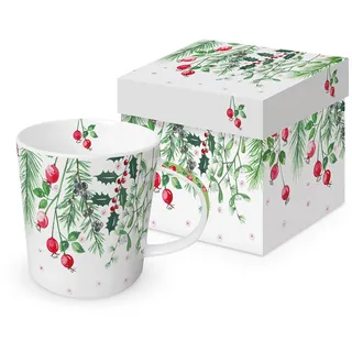 ppd 604535 Becher Emotion Tasse Beeren, Tannenzapfen - Mug, Porzellan