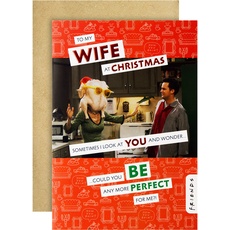 Hallmark Weihnachtskarte für Ehefrau – lustiges Freunde-Design