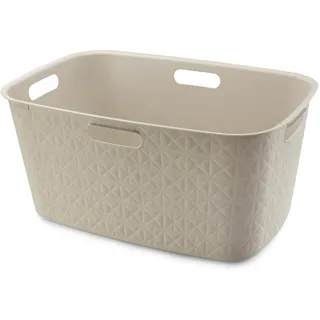 Curver Wäschekorb, Softex 45 l – Elegantes Design – leicht und praktisch – 70% recycelt – 59 x 39 x 27 cm