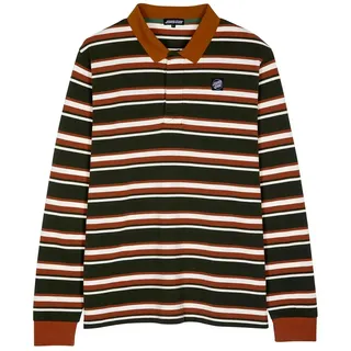 Santa Cruz Cera Langarm-polo - Purple Haze Stripe - M