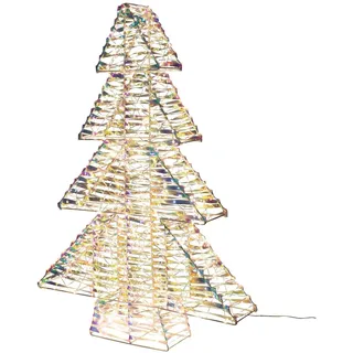 Weihnachtsbaum aus Metall/PET, mit LED, warmweiß, 100cm, 1 Stk.