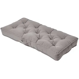 Homescapes Sitzauflage 100 x 48 cm grau 1 St.
