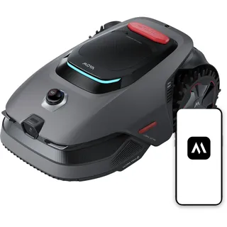 Mova LiDAX Ultra 1200 Mähroboter ohne Begrenzungskabel, Empf. 1200 m2, ohne RTK & automatische Kartenerstellung per 3D-LiDAR mit 360° & AI Vision, 5 cm Kantenschnitt, effiziente Wegeplanung in U-Form