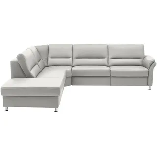 Beldomo Premium Ecksofa , Weiß , Leder , Echtleder , Rindleder , Ottomane links, L-Form , 288x249 cm , Goldenes M , erweiterbar, Typenauswahl, Bettkasten erhältlich, Fußauswahl, Lederauswahl, Stoffauswahl, planbar, seitenverkehrt erhältlich, einzeln ausziehbar, Bettfunktion erhältlich, Hocker erhältlich, Rückenfutter, individuell planbar, Armteil rechts , Wohnzimmer, Sofas & Couches, Wohnlandschaften, Ecksofas