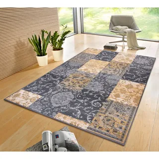 HANSE HOME Teppich Bloques, rechteckig, Höhe: 9 mm, Kurzflor, Weich, Mehrfarbig, Wohnzimmer, Schlafzimmer, Esszimmer grau 120 cm x 170 cm x 9 mm