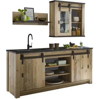 Home Affaire Küchenzeile Sherwood 201 cm braun