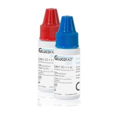 Glucofast Duo Blutzucker-Kontrolllösung - Zur Verwendung mit dem Glucofast Duo Blutzucker-Mess