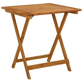 vidaXL Gartentisch Klappbar 70 x 70 x 75 cm Braun