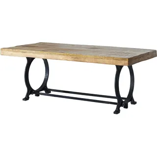 MASSIVMOEBEL24.DE Couchtisch Altholz 120x60x45 lackiert INDUSTRIAL #35 - Bunt