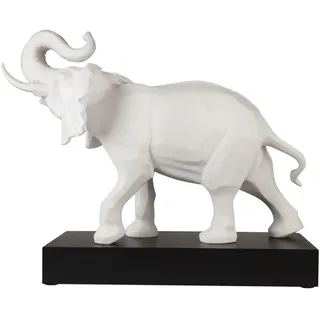 GOEBEL "Dekofigur Elefant Studio 8 Serengeti 54 cm weiß", weiß,