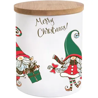 Gedalabels Vorratsdose Merry Christmas Wichtel 620ml | Weihnachten | Kekse | Geschenke | Advent | Winter | Sterne