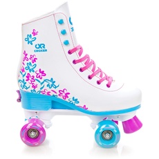 Croxer Rollschuhe Roller Skates Tonia (White, 35-38(22,5-24cm))