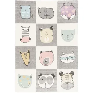 Pergamon Kinder Teppich Maui Kids Happy Animals Bunt , Textil , Animalprint , 200x290 cm , Teppiche und Böden, Teppiche, Kinderteppiche