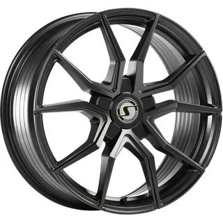 Schmidt Felge Drago 8.5Jx19 ET 48 5x114,3 Diamant Schwarz E08519ZFXX+48LK0BS kompatibel mit Honda Accord MK7 CL/CN/CM (5-Loch), Accord MK8 CU/CW, Civic MK10