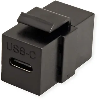 Value USB Typ C Keystone Modul, schwarz
