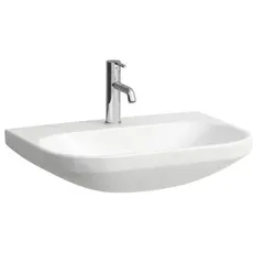 Laufen Lua Waschtisch, 1 Hahnloch, ohne Überlauf, 650x460mm, H811086, Farbe: Weiß mit LCC