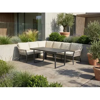Dining-Loungeset Ravenna - Das Set besteht aus: 1 x Tisch Ravenna 180 x 90 cm, 1 x Dining-Lounge Ravenna.