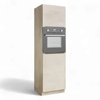 BASIC by Balculina Hochschrank Sanibel 60 x 210 x 58 cm Weiß