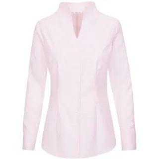 Damen Longbluse Oversized 1/1 Hemdblusenkragen 97% Baumwolle 3% Elastan