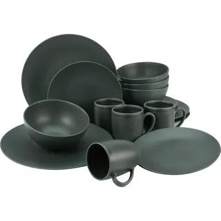 CreaTable Soft Touch Black Kombiservice 16-tlg. schwarz