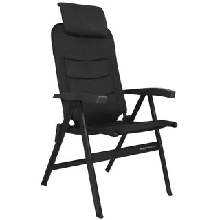 Westfield Outdoors Noblesse Ergofit Klappstuhl, gepolstert, verstellbar, Polyester, braun meliert, 68x63x120 cm, 5,5 kg, DuraLite Gestell