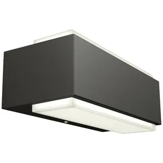 Philips Wandleuchte LED Aluminium 7,6 cm IP44 anthrazit