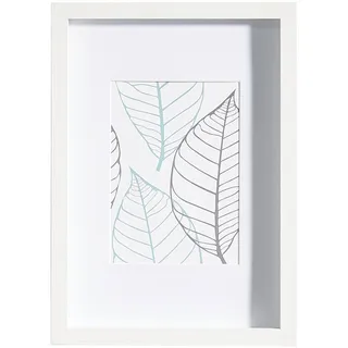 Fotorahmen , Weiß , Holz, Glas , rechteckig , 23x32x3 cm , Fsc , Passepartout , Bilder & Rahmen, Bilderrahmen, Bilderrahmen & Fotorahmen