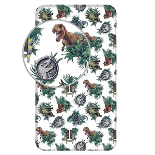 Jurassic World Spannbettlaken Baumwolle 90 x 200 cm mehrfarbig