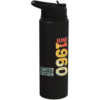 Monat Juni 1960 Jahr 1960 Retro 1960 Vintage 1960 seit 1960 Stainless Steel Insulated Water Bottle
