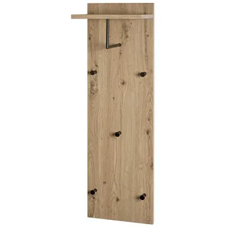 Haku-Möbel Wandgarderobe 37448 Eiche Schwarz