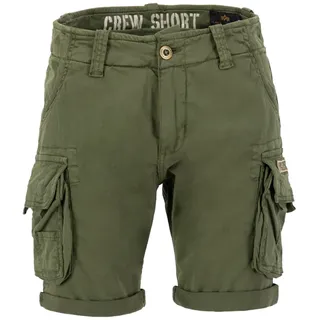 Alpha Industries Crew Short Für Cargos, Dark Olive, 32