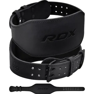 RDX Gewichthebergürtel Leder 4” und 6”, 10 Verstellbar Löcher Trainingsgürtel Schnalle, Powerlifiting Fitness Krafttraining Gürtel Bodybuilding, Gepolstert Gym Weight Lifting Belt, Männer Damen - Weiß